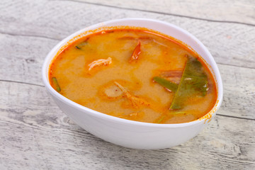 Famous Thai Tom Yam soup