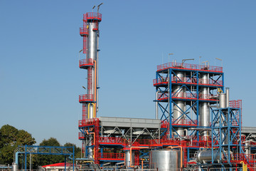 Fototapeta na wymiar petrochemical plant oil and gas refinery