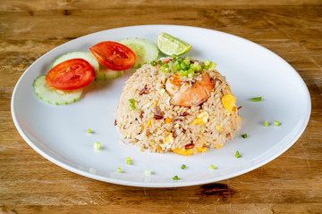 fried rice with shrimp - Thai halal food