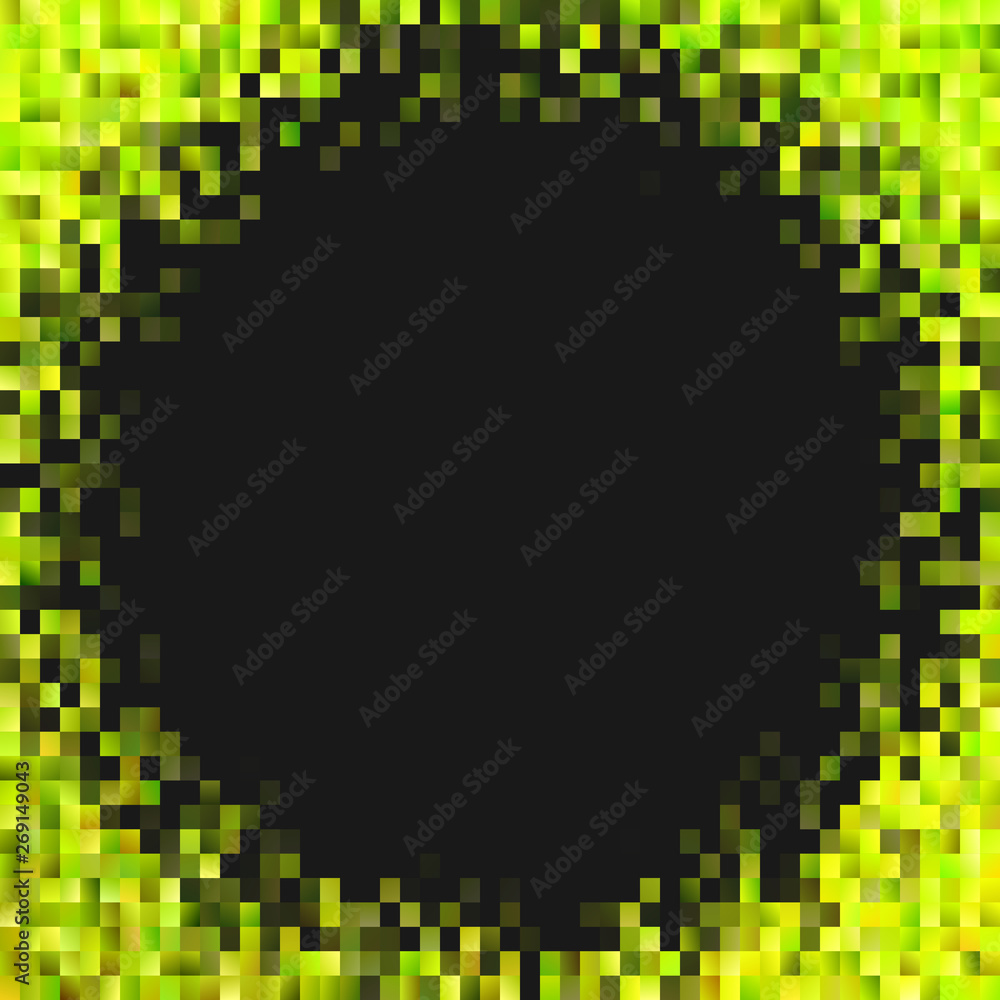 Poster geometric abstract rectangle background - trendy gradient vector mosaic design from colored rectangl