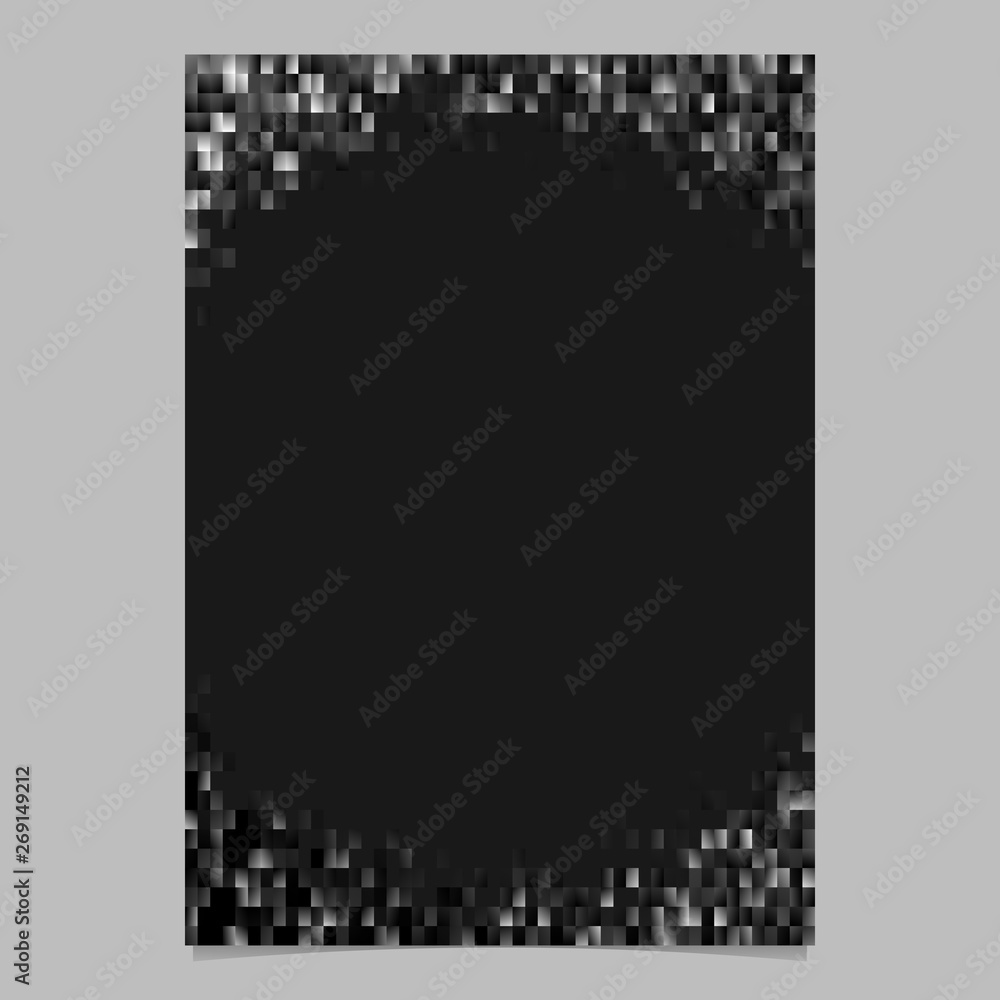 Poster abstract brochure design template - gradient page border background from rectangles
