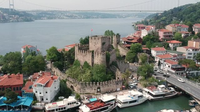The Anatolian Fortress is location in beykoz.it was build 1395 by Beyazit I and is made up of citadel and exterior castle walls