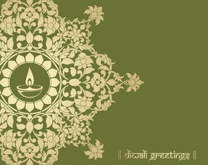 Oil lamp, Diwali greetings , royal Rajasthan, India  © SIRIUS*