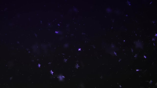 3D Shiny stars and particles award motion graphics Loop