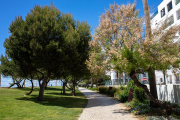 the city of Quarteira in Algarve Portugal