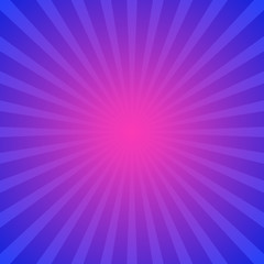 Obraz premium Abstract dynamic starburst background - gradient vector design with radial striped rays