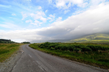 Fototapeta na wymiar Typical scottish landscape on the Isle of Eigg