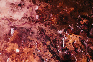 Abstract red gradient color background. Paint blend pattern texture. Modern art. Macro structure effect. Smooth surface.