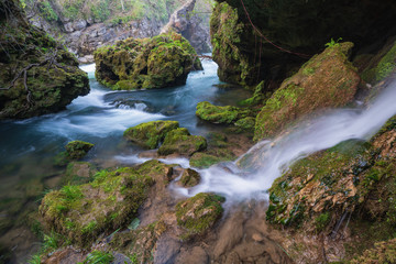 Waterfalls in Rastoke, Slunj, Croatia - an authentic, rural place for relaxation near the National Park Plitvice lakes