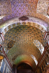 Ornate decor at Santa Clara church (constructed in 1647), Bogota, Colombia