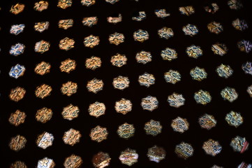Ornate decor at Santa Clara church (constructed in 1647), Bogota, Colombia