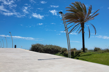 the city of Quarteira in Algarve Portugal