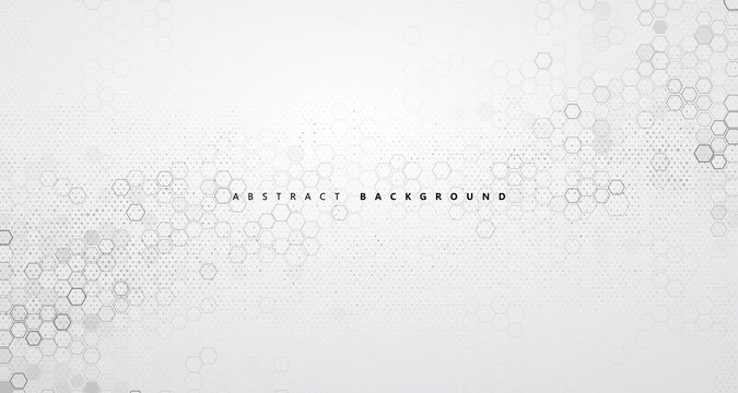 The abstract background of molecular structure and graphic design of technology sense.