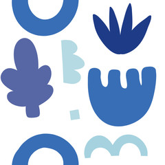 Cut out trendy texture. Pattern design for printing, texture, cover design. Isolated. Vector Illustration