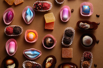 Chocolate and marmalade collection above
