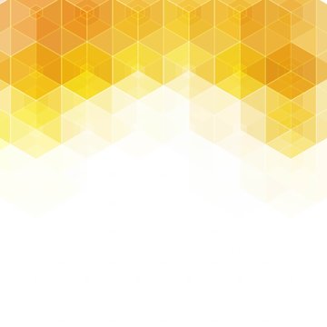 yellow hexagon background. vector illustration. abstract image. polygonal style. eps 10