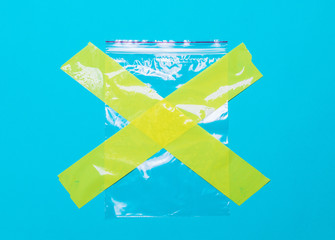 Plastic bag. zero waste.Social advertising