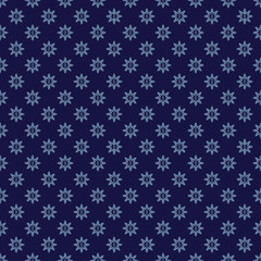 Vector seamless texture. Small blue flowers