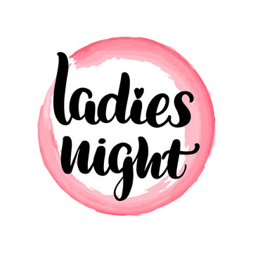 Lettering Ladies Night