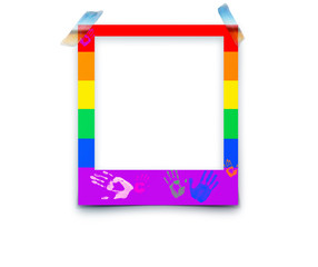 Photo frames with space for text and soft shadow