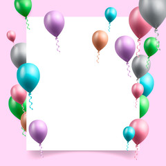 birthday celebration background vector illustration