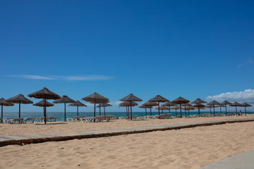 the city of Quarteira in Algarve Portugal