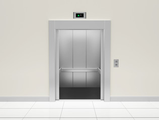 elevator lift metal up down cabin 