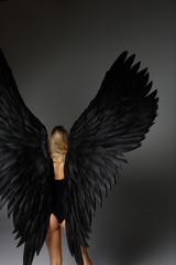 sexy and voluptous angel woman