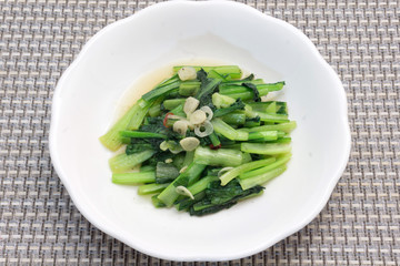 小松菜のガーリック炒め 