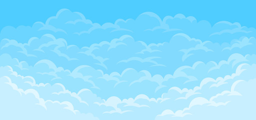 Simple sky background with clouds