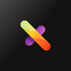 letter x logo design