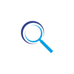 Magnifying glass for search icon vector template