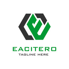 initial logo E