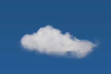 Obraz premium Cloud in the blue sky
