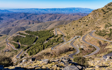 Alto de Velefique in Sierra de Los Filabres, Almeria, Andalusia, Spain