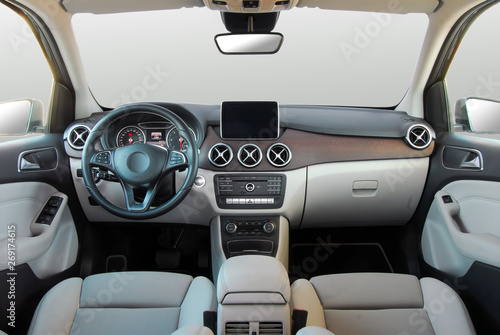 dashboard of a modern car