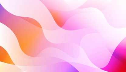 Abstract Geometric Wave Shape with Gradient Soft Colorful Background. For Your Design Wallpaper, Presentation, Banner, Flyer, Cover Page, Landing Page. Vector Illustration.