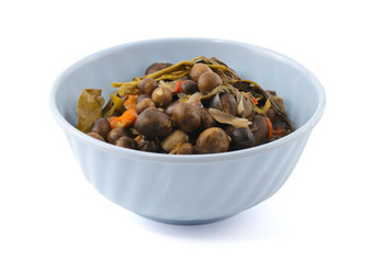 Thai mushroom soup ,puff ball ,Barometer Earthstars, hygroscopic earthstar, false earthstar,(Astraeus hygrometricus)