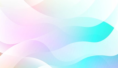 Naklejka premium Abstract Wavy Background. For Futuristic Ad, Booklets. Vector Illustration with Color Gradient.