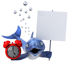 Fun dolphin - 3D Illustration © Julien Tromeur