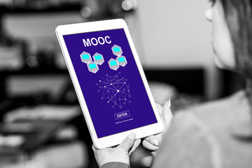 Mooc concept on a tablet