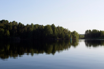 Fototapeta na wymiar lake view, Lappeenranta Finland