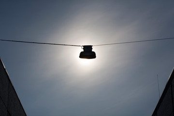 streetlamp silhouette