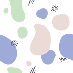 Vector abstract background texture design, soft and pastel poster, baige, green and blue shapes