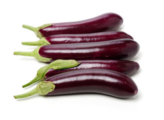 eggplant isolated on white background 