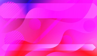 Futuristic Color Design Geometric Wave Shape, Lines, Circle. Dynamic shapes composition for landing page. For Your Banner, Flyer, Cover Page, Landing Page. Vector Illustration with Color Gradient.