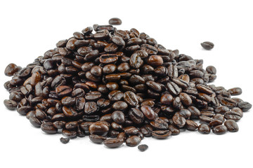 Coffee beans  Isolated on a white background