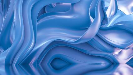 Elegant, luxury silk background. 3d illustration, 3d rendering.