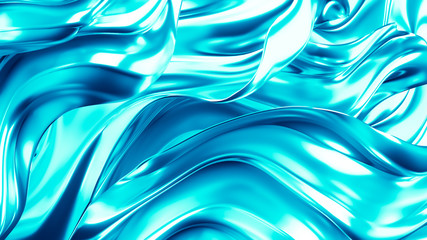 Elegant, luxury silk background. 3d illustration, 3d rendering.