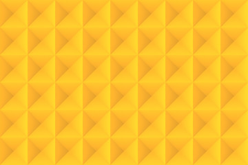 Fototapeta na wymiar 3d rendering. modern seamless yellow color tone square grid tile pattern design wall background.